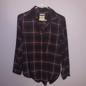 Purple American Eagle flannel